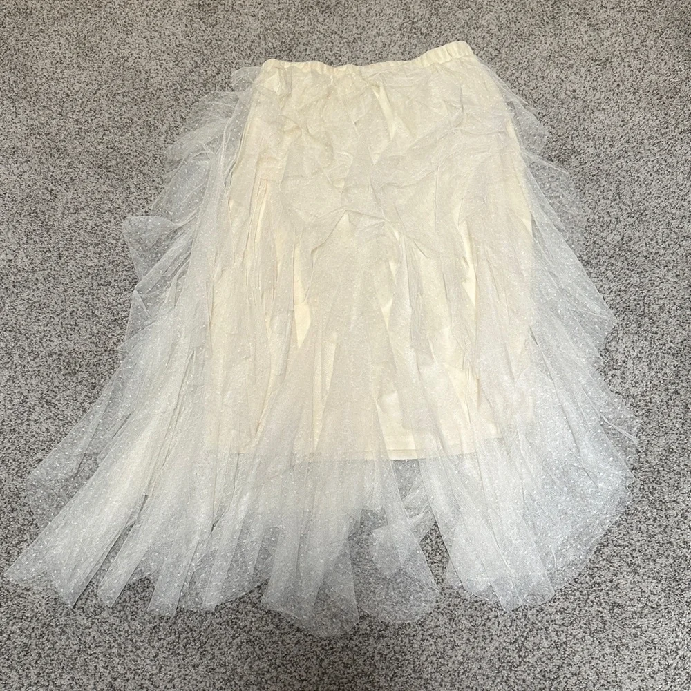 NWOT Alter’d State Nia Tulle Waterfall Skirt - sz L - Picture 6 of 9